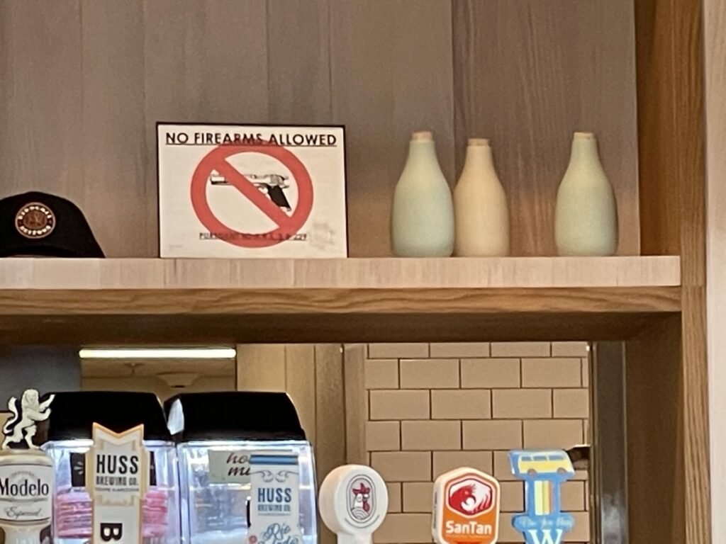 No Firearms Allowed at birdcall