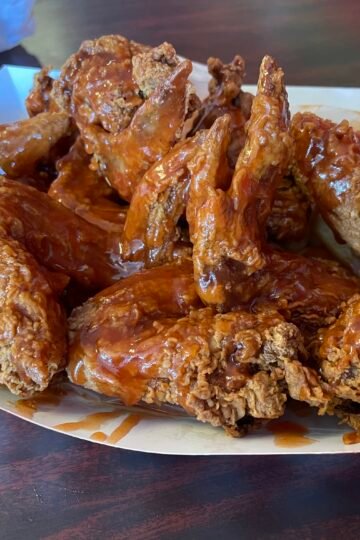 Photo depicting closeup of Harold's Chicken Shack in Phoenix, AZ