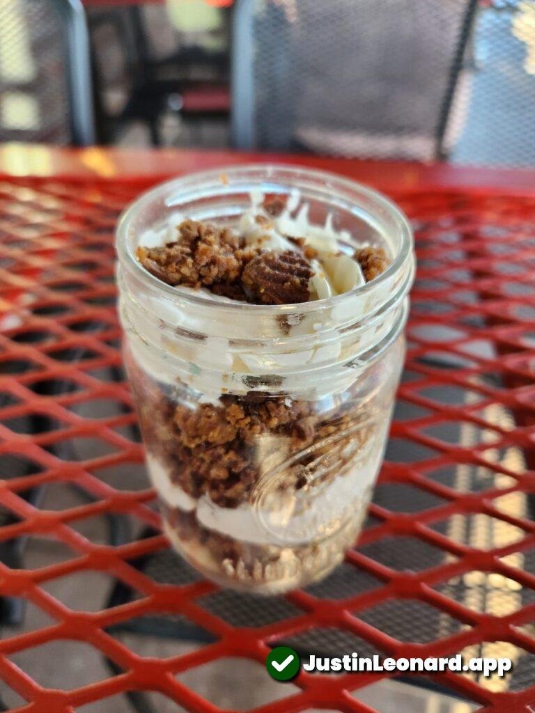 Reese's Cheesecake Jar Dessert